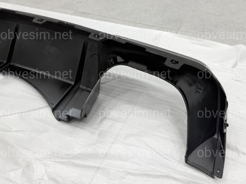 Накладки диффузора заднего бампера для BMW X5M F85 2014-2018 ABS пластик, черный глянец