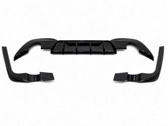 Диффузор заднего бампера с лезвиями M-Performance BMW 3 series G20 2019-2022