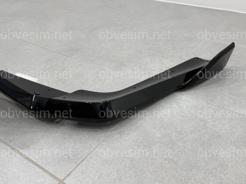 Диффузор накладка заднего бампера Paradigma M-Performance для BMW X5 F15 2013-2018, цвет черный глянец