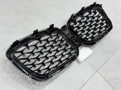 Решетка радиатора на BMW X3 G01, X4 G02 2021- Shadow-line 51135A1AC59