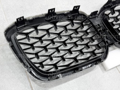 Решетка радиатора на BMW X3 G01, X4 G02 2021- Shadow-line 51135A1AC59