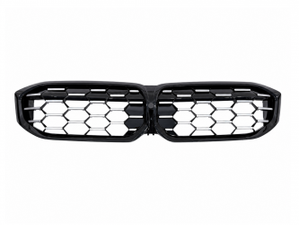 Решетка радиатора соты Black / Silver BMW 3 series G20 G21 LCI 2022+ 51135A35800