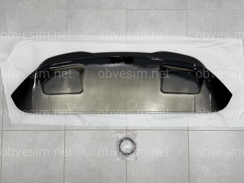 Спойлер козырек на крышку багажника BMW X5 F15 2013-2018, цвет черный глянец