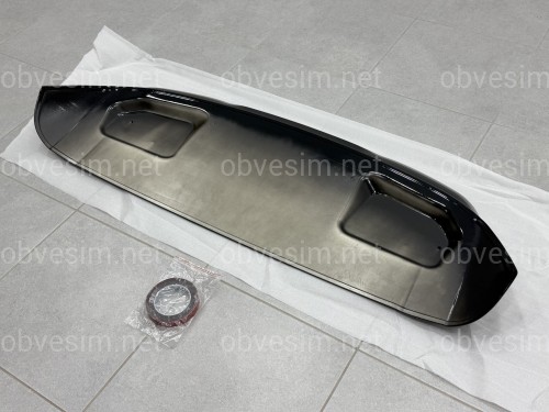 Спойлер козырек на крышку багажника BMW X5 F15 2013-2018, цвет черный глянец