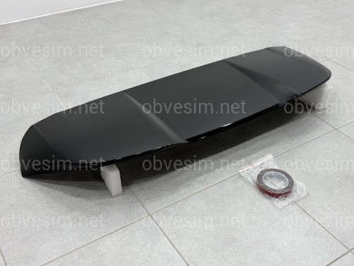 Спойлер козырек на крышку багажника BMW X5 F15 2013-2018, цвет черный глянец