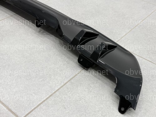 Диффузор заднего бампера M Performance BMW X5 G05 2018+ ABS пластик, цвет черный глянец