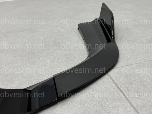 Накладки диффузора заднего бампера Paradigma BMW X6 F16 2013-2018, цвет черный глянец