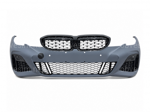 Бампер передний с решеткой M340i Shadowline BMW 3 series G20 2018-2022