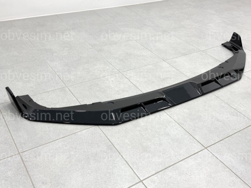Юбка накладка переднего бампера BMW X5M G05 F95 2023+ ABS пластик, черный глянец