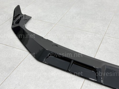 Юбка накладка переднего бампера BMW X5M G05 F95 2023+ ABS пластик, черный глянец
