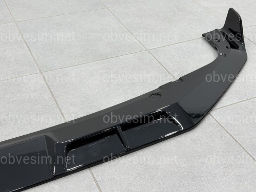 Юбка накладка переднего бампера BMW X5M G05 F95 2023+ ABS пластик, черный глянец
