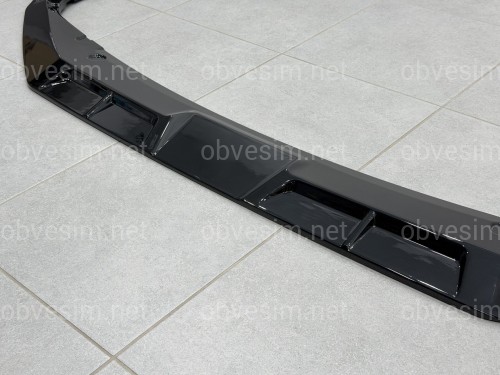 Юбка накладка переднего бампера BMW X5M G05 F95 2023+ ABS пластик, черный глянец