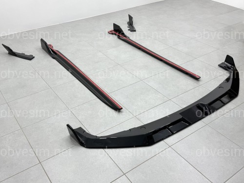 Комплект обвеса накладки бампера лезвия порогов для BMW X5M F95 2023+