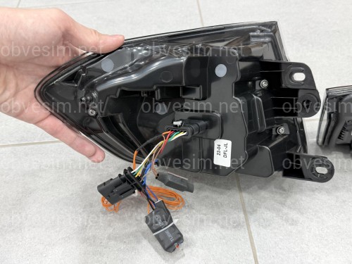 Задние LED фонари стиль M4 для BMW 3 series F30 2012-2018 дымчатые, комплект 4шт.