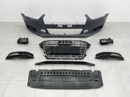 Бампер передний в сборе S-Line для Audi A4 B8 2012-2015