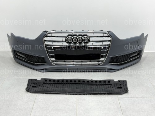Бампер передний в сборе S-Line для Audi A4 B8 2012-2015