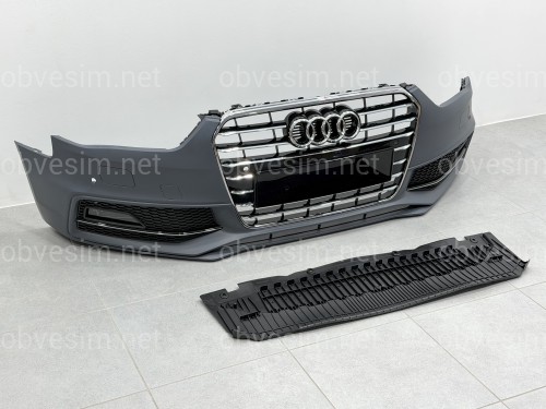 Бампер передний в сборе S-Line для Audi A4 B8 2012-2015