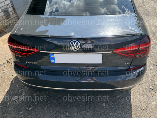 Спойлер лип Volkswagen Passat B7 B8 USA NMS 2011-2019 ABS пластик, цвет черный глянец