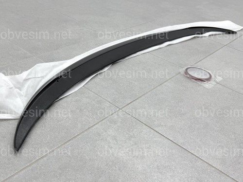 Спойлер лип багажника BMW X6 F16 2014-2018 ABS пластик, цвет черный глянец