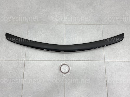 Спойлер лип багажника Mercedes-Benz C-class W204 2007-2014 ABS пластик, цвет черный глянец