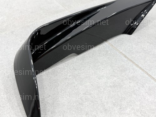 Юбка переднего бампера M-Performance MAD F30 F31 2012-2018, цвет черный глянец
