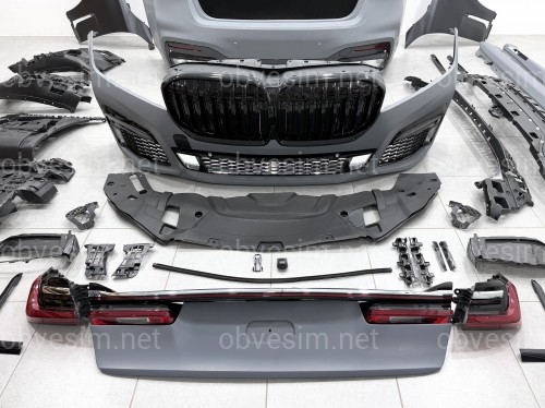 Комплект обвеса рестайлинг M760 BLACK LCI 2019+ для BMW 7 series G12 2015-2019