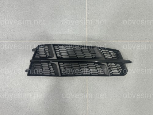 Решетка в бампер ПРАВАЯ BLACK S Line - AUDI A6 С7 2015-2017 4G0807682AN