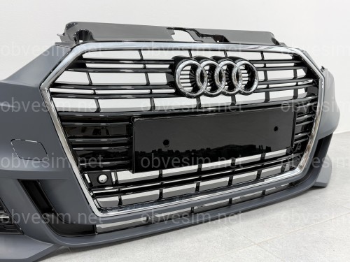 Бампер передний в сборе S-Line для Audi A3 2017-2020