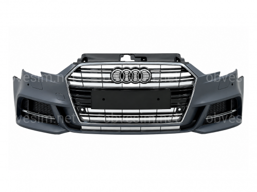 Бампер передний в сборе S-Line для Audi A3 2017-2020