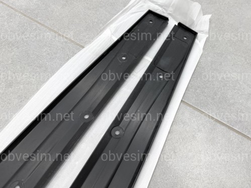 Лезвия под пороги M Paket для BMW 4 series F32 F33 2013-2020 ABS пластик, цвет черный глянец