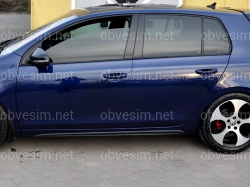 Накладки на пороги GTI для Volkswagen Golf 6 2008-2013
