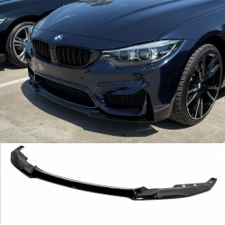 Юбка переднего бампера M4 CS для BMW 4 series F32 F33 F36 ABS пластик, черный глянец