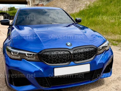 Бампер передний с решеткой M340i Shadowline BMW 3 series G20 2018-2022