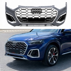 Бампер передний в сборе S-Line CHROME для Audi Q5 2021-2024