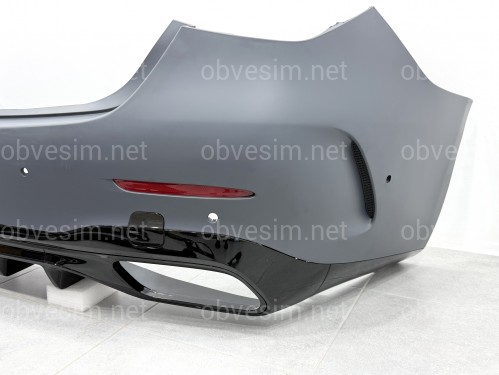 Задний бампер с насадками в сборе AMG C63 Mercedes C-class W206 2021+