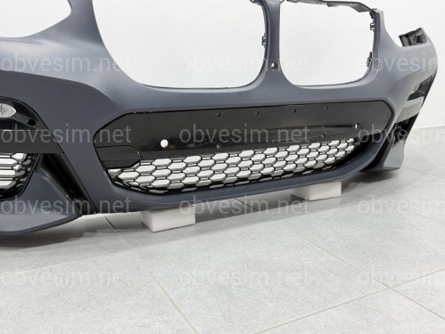Передний бампер M Paket с туманками BMW X3 G01 / X4 G02 2018-2021