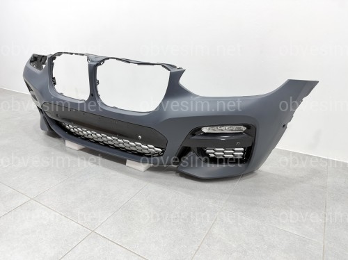 Передний бампер M Paket с туманками BMW X3 G01 / X4 G02 2018-2021