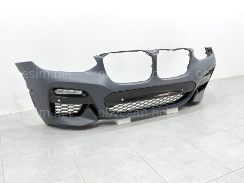 Передний бампер M Paket с туманками BMW X3 G01 / X4 G02 2018-2021