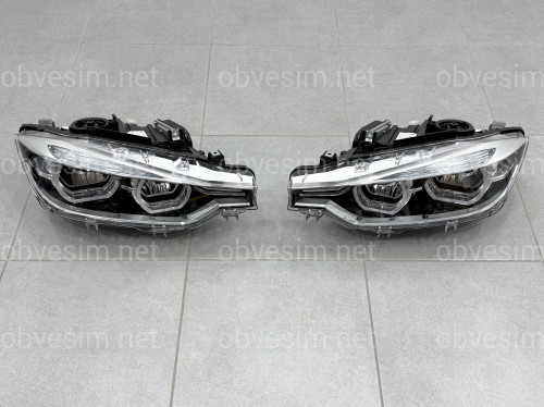 Фары FULL LED LCI для BMW 3 series F30 F31 2012-2018 КСЕНОН В ЛЕД ПОД БЛОК