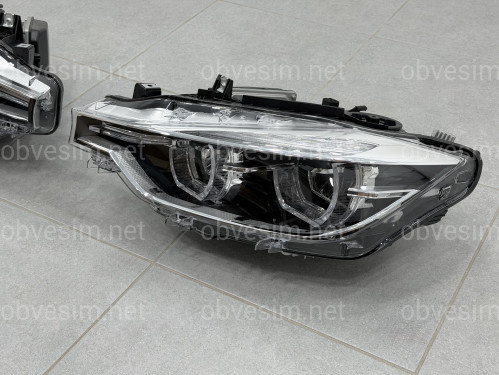 Фары FULL LED LCI для BMW 3 series F30 F31 2012-2018 КСЕНОН В ЛЕД ПОД БЛОК