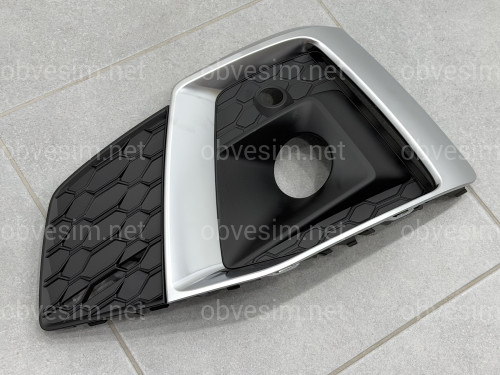 Решетка бампера ЛЕВАЯ S-Line 8W6807681T3Q7 для Audi A5 B9 2020-2025