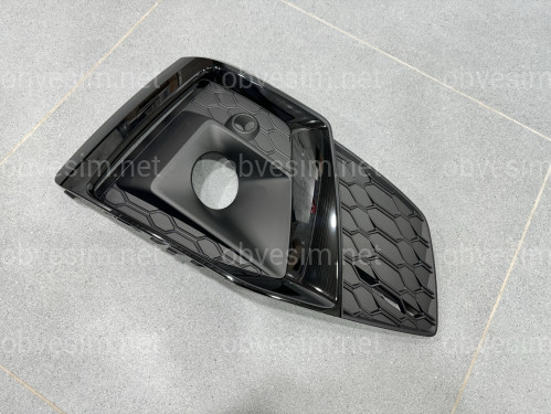 Решетка бампера ПРАВАЯ S-Line Black 8W6807682TT94 для Audi A5 B9 2020-2025