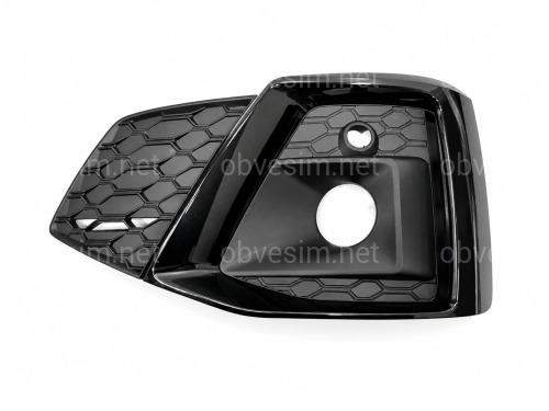 Решетка бампера ЛЕВАЯ S-Line Black 8W6807681TT94 для Audi A5 B9 2020-2025
