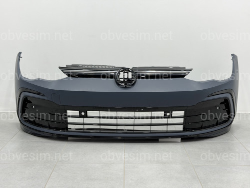 Передний бампер R LINE Volkswagen Golf 8 2021-