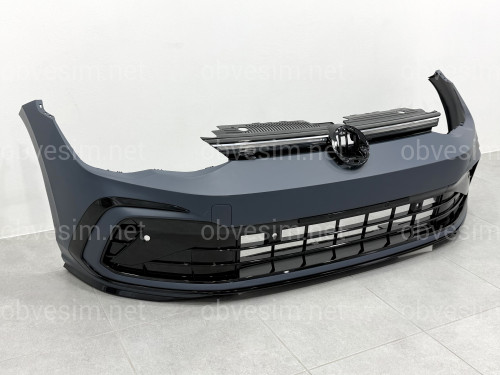 Передний бампер R LINE Volkswagen Golf 8 2021-