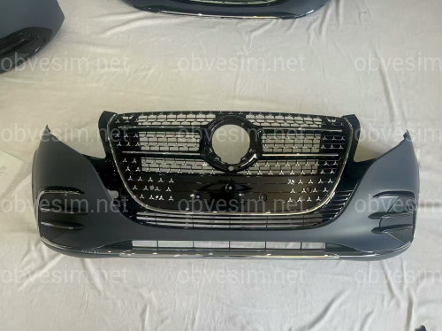 Бампер передний AMG CHROME 2024+ Mercedes V Class Vito Metris W447 2014-