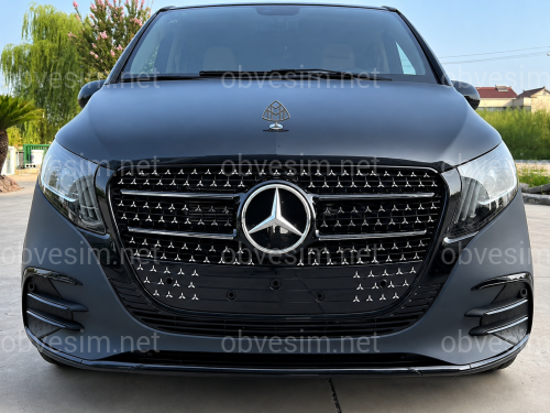 Бампер передний AMG BLACK 2024+ Mercedes V Class Vito Metris W447 2014-