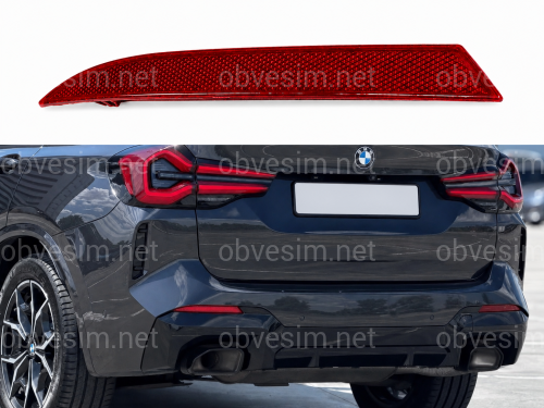 Левый катафот заднего бампера 63148083833 М ПАКЕТ BMW X3 G01 2022-2024 РЕСТ.