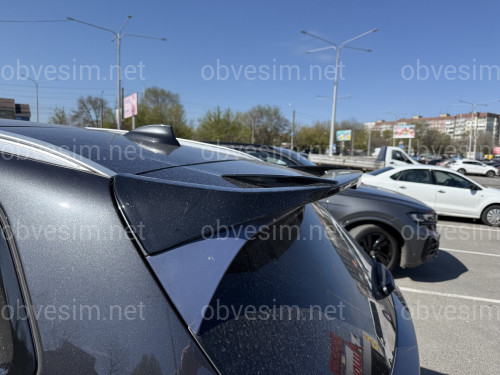 Спойлер на крышку багажника BMW X3 G01 2018-2024 ABS пластик, цвет черный глянец
