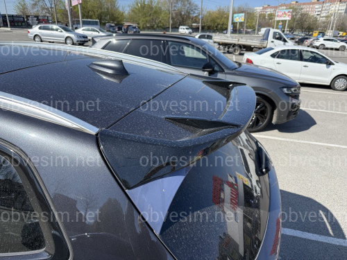 Спойлер на крышку багажника BMW X3 G01 2018-2024 ABS пластик, цвет черный глянец